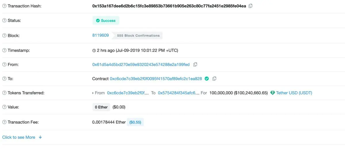 테더, 1억 USDT 추가 발행..7월 들어 4번째