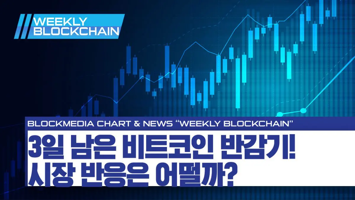 [위클리블록체인] 차트편 – 3일 남은 비트코인 반감기! 시장 반응은?