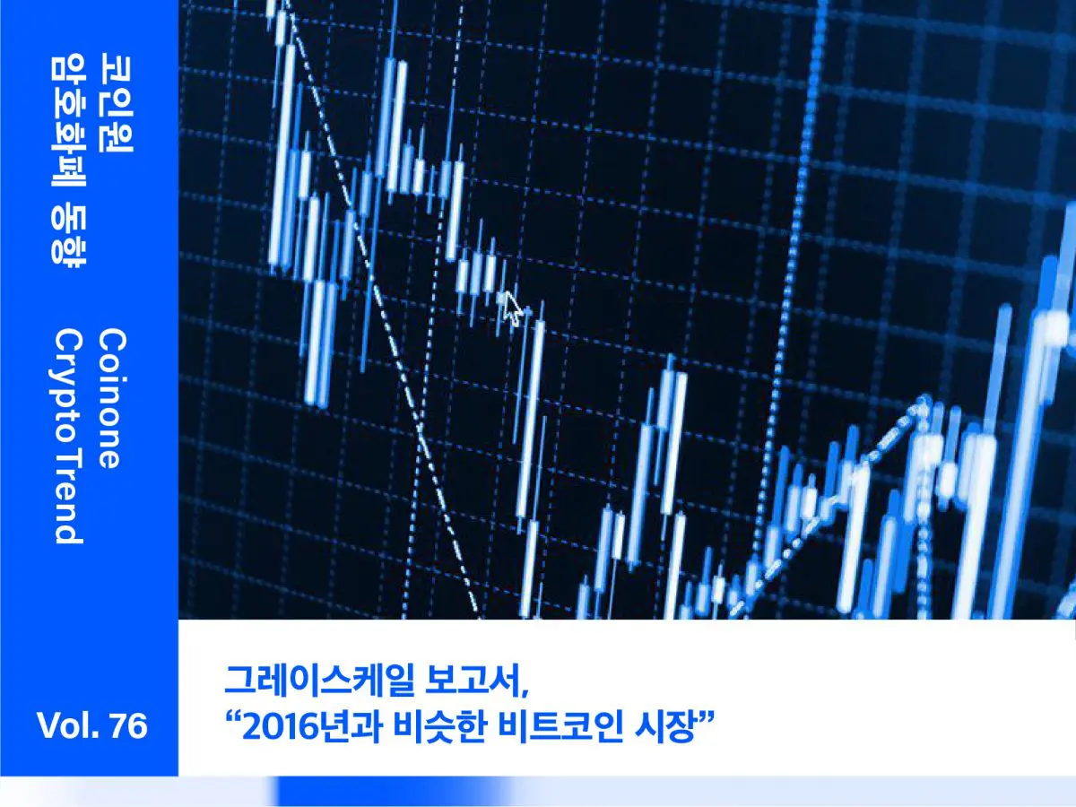 “그레이스케일 보고서, “2016년과 비슷한 비트코인 시장”