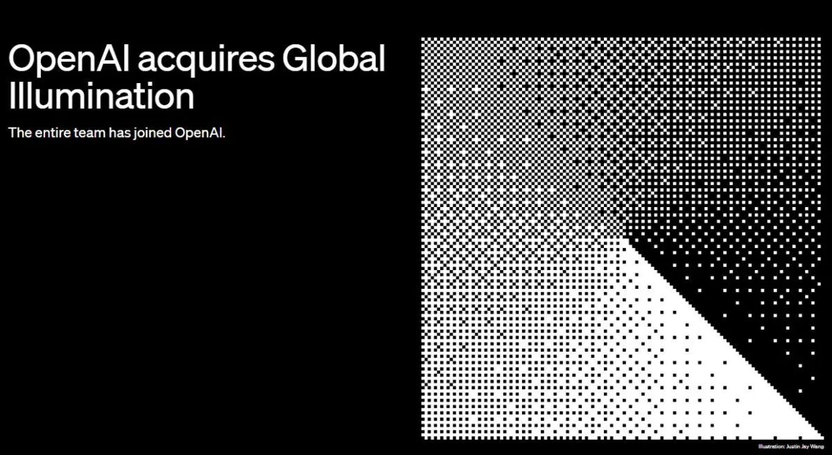 오픈AI, 스타트업 글로벌 일루미네이션 첫 공개 인수