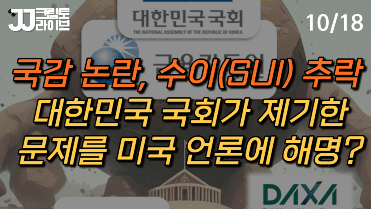 [영상] 국감 논란된 수이(SUI)…대한민국 국회에 도전?–‘허위’라며 DAXA와 협의중이라고만 해명