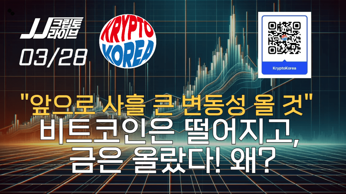 [영상] 앞으로 사흘 극심한 변동성 올 것…비트코인은 떨어지고, 금은 올랐다! 왜?