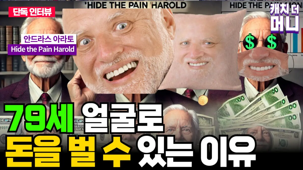 [영상] 79세의 나이에 얼굴로 돈을 벌 수 있는 이유 (Hide the Pain Harold – 안드라스 아라토)