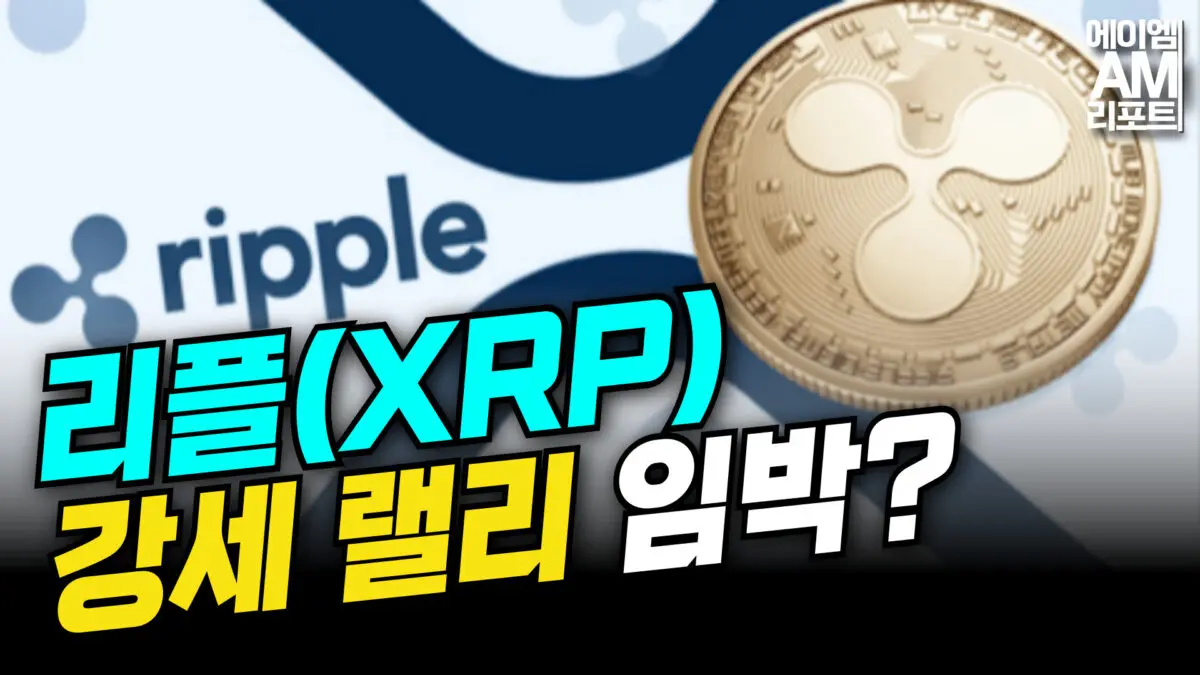 [영상] 리플(XRP), 조정 끝내고 강세 랠리 임박? (송승재, 이현지)