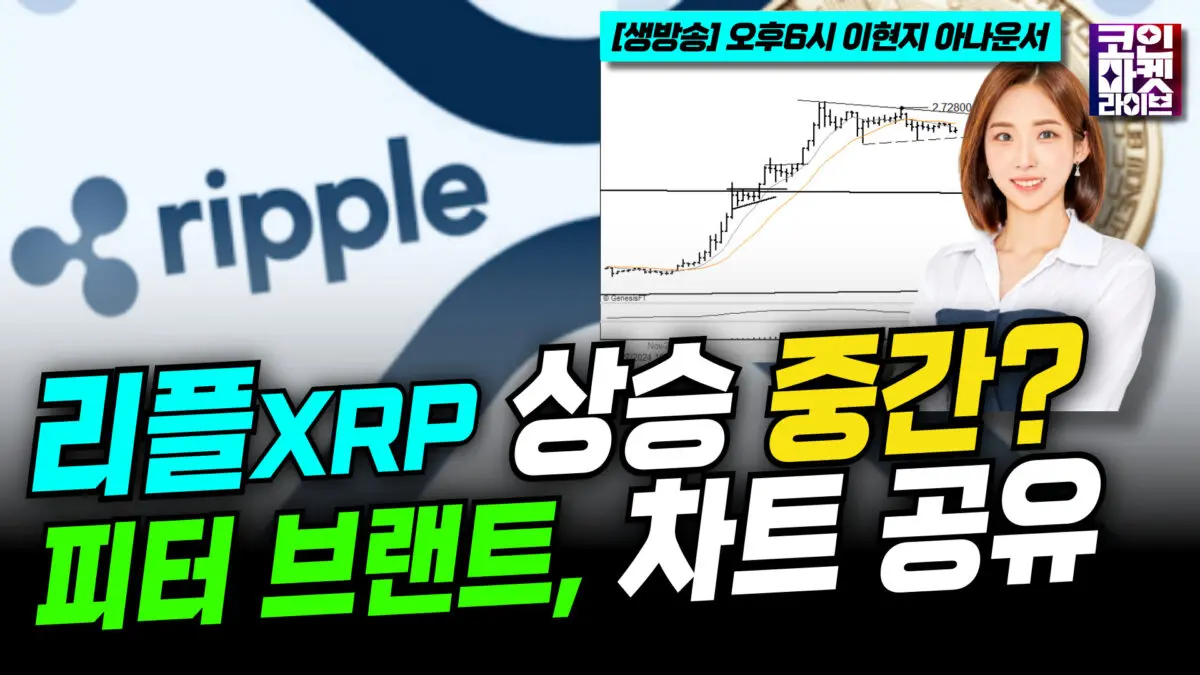 [영상] “리플(XRP), 상승 깃발의 중간에 있나” …피터 프랜트, 의미심장한 차트 공유 (이현지)