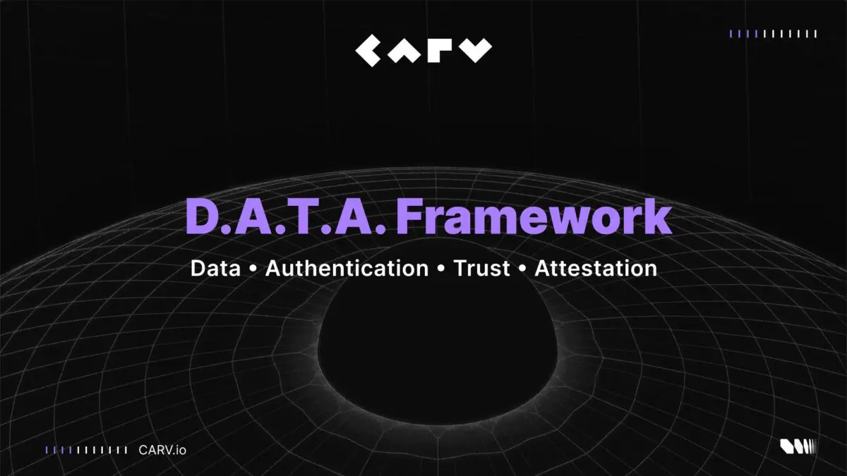 카브(CARV), AI 에이전트 위한 D.A.T.A 프레임워크 출시…게임·금융 등 맞춤형 개발 지원