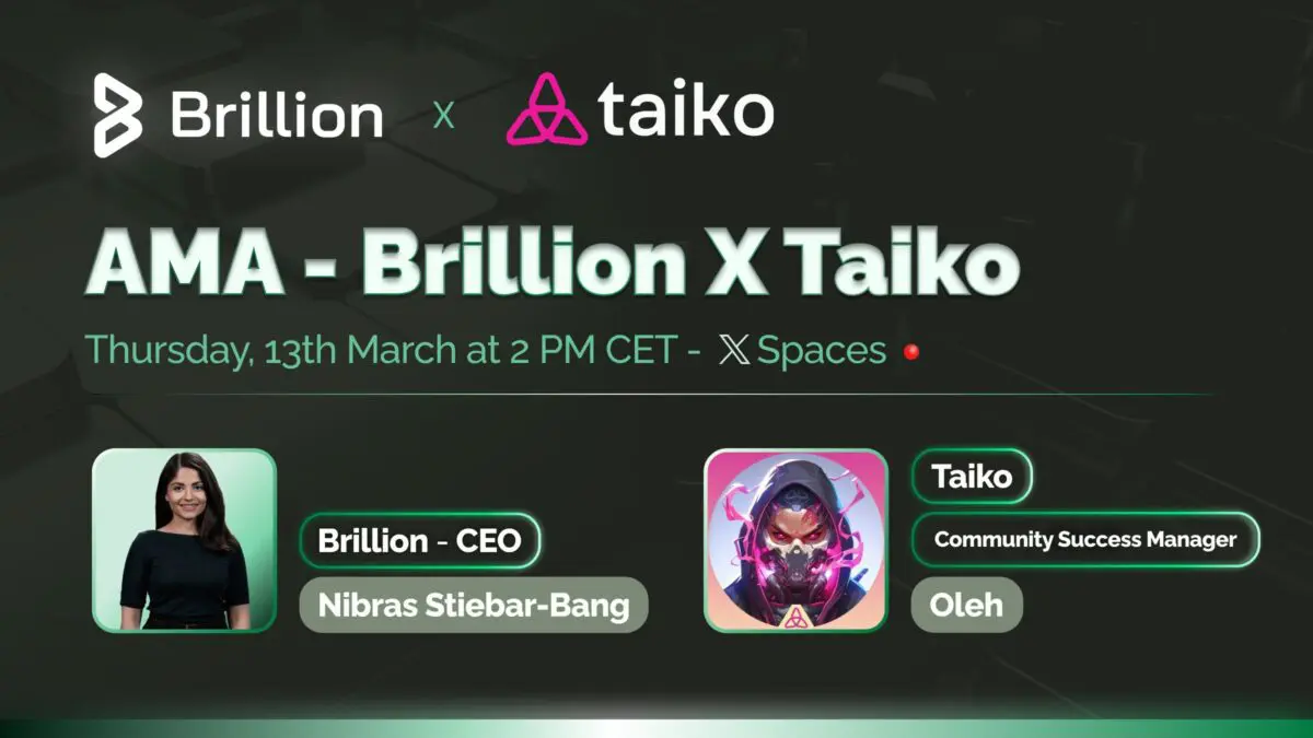 브릴리언(Brillion), 타이코(Taiko)와 파트너십 강화…멀티체인 월렛·AI 통합 논의