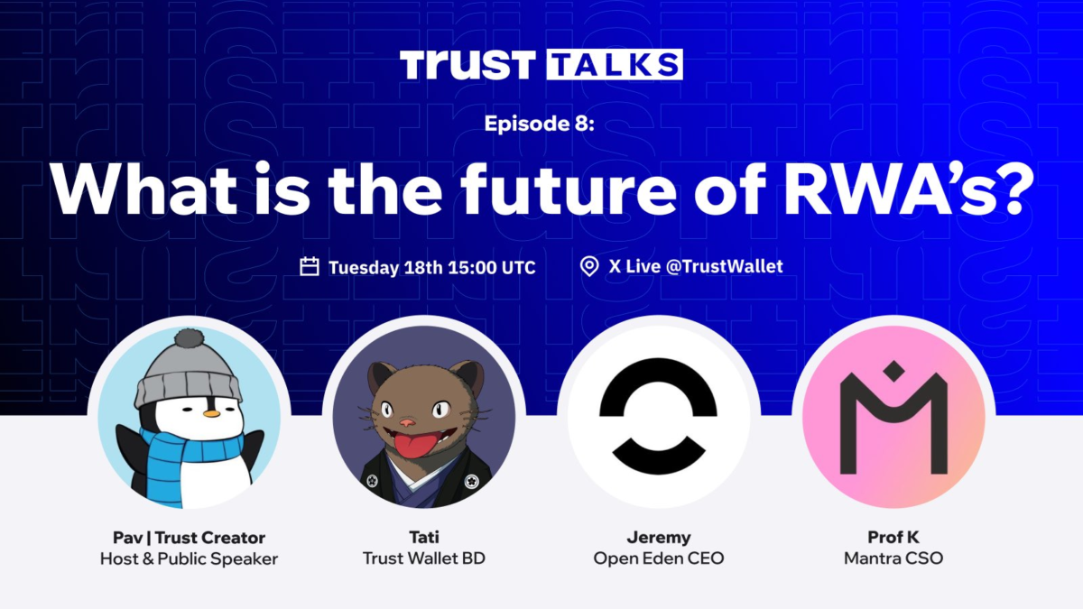 트러스트 토크스, 실물자산 토큰화(RWA) 미래 논의… 오픈에덴(OpenEden) 공동창립자 등 전문가 총출동
