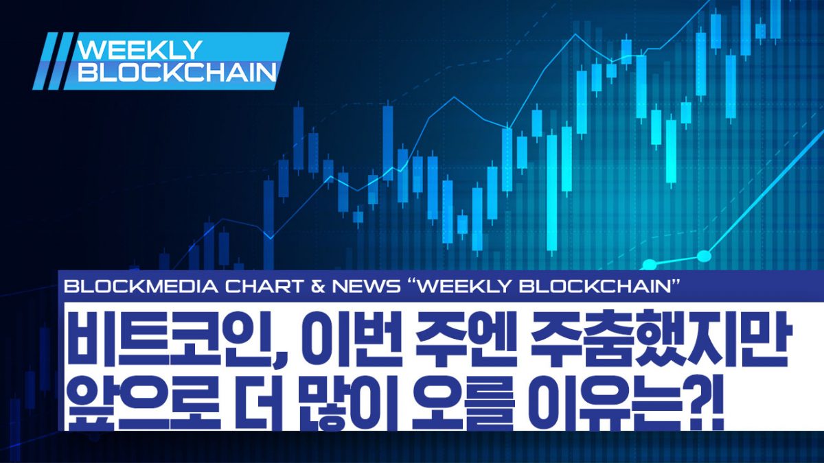 [위클리블록체인] 차트편 – 비트코인, 이번 주 주춤했어도 앞으로 오를 확률이 더 많은 이유는?!