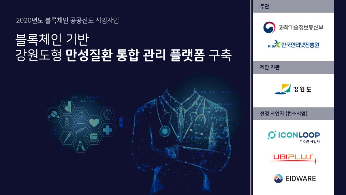 아이콘루프, 강원도 블록체인 만성질환 관리 플랫폼 만든다