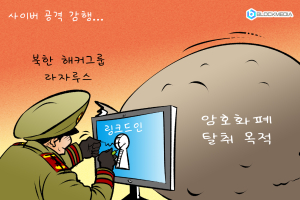 [블록만평] 북한 해커그룹 라자루스, 링크드인 통해 암호화폐 인력 공격