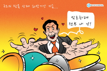 [블록만평] 암호화폐시장 극도의 탐욕 상태 최장기간 지속