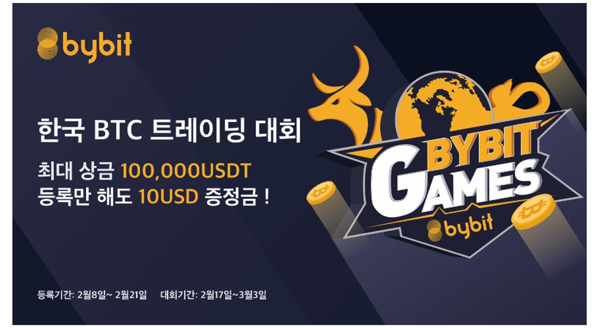 바이비트, 최대 상금 10만 USDT ‘한국 BTC 트레이딩 대회’ 개최