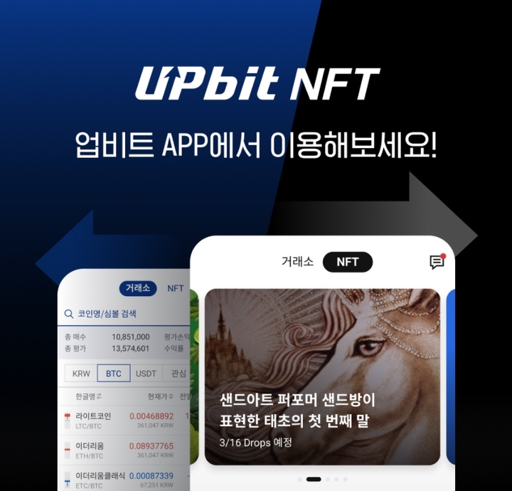 ‘업비트 NFT’  폰에서도 거래한다– 앱기능 추가