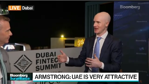 코인베이스 국제 허브로 UAE 고려 … 美 떠나지 않을 것 – 브라이언 암스트롱 CEO