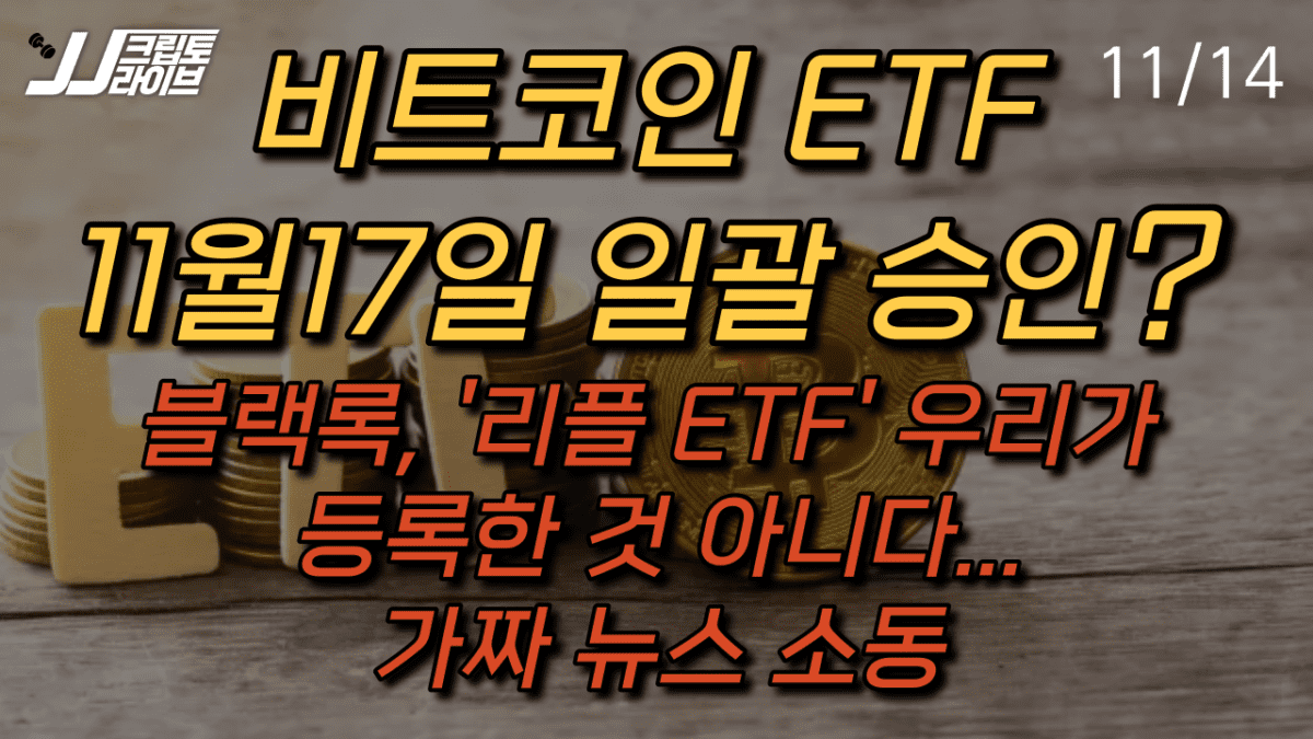 [영상] 리플 ETF 가짜 뉴스 소동