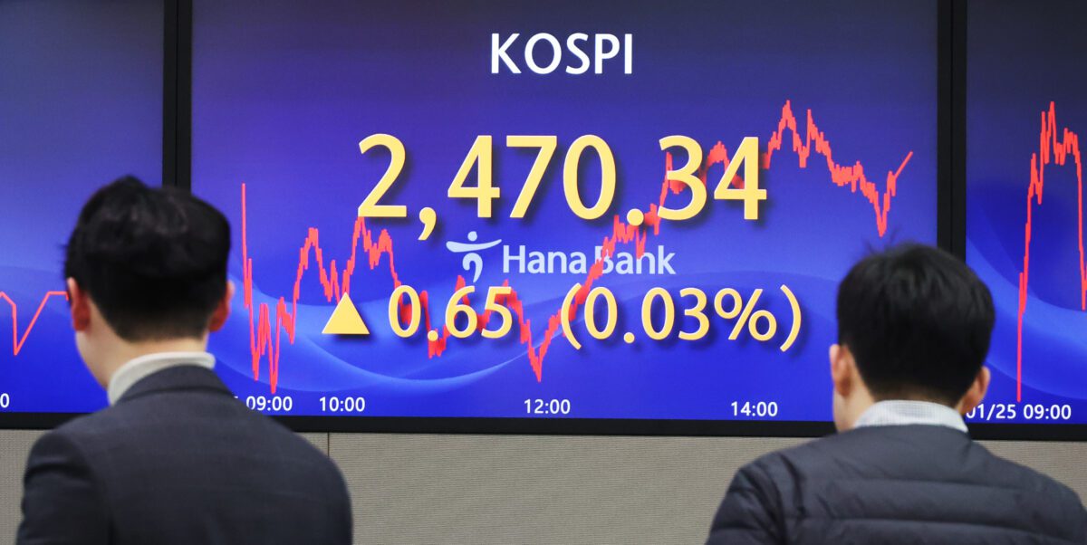 코스피, 기관 매수세에 ‘뒷심’…소폭 올라 2,470 턱걸이 마감(종합)