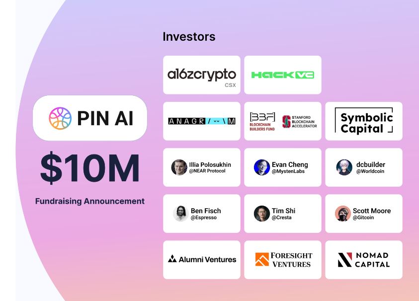 PIN AI, 1000만 달러 투자 유치…개인용 AI 오픈 플랫폼 출범