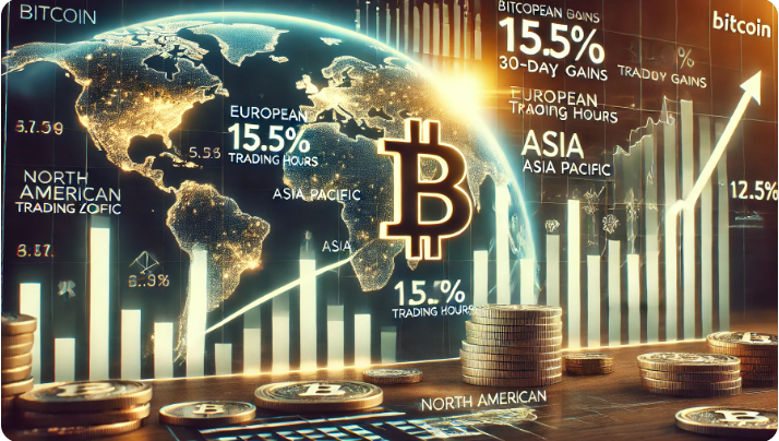  [주요 뉴스] 비트코인 유럽 거래 시간대 강세 … 최근 30일간 15.5% 상승