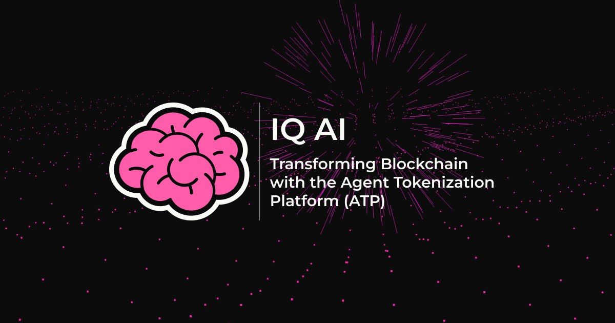 IQ, 에이전트 토큰화 플랫폼(ATP) 발표…디파이 AI 생성