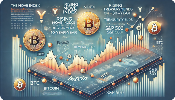  [주요 뉴스] MOVE 지수 상승, 비트코인과 뉴욕 증시에 부정적 영향 가능성