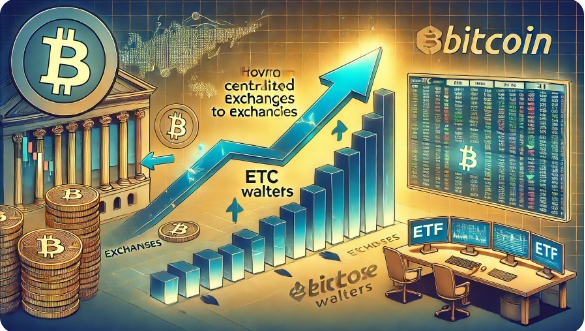 거래소 비트코인 감소, 개인 인출 아닌 ETF 이동이 주된 원인