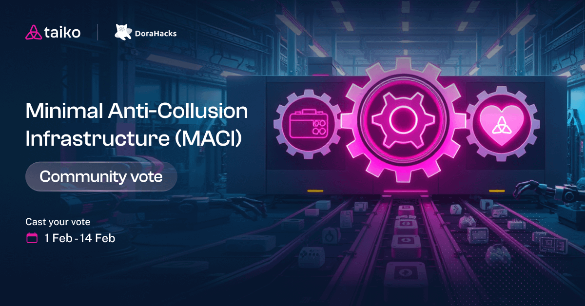 타이코(Taiko)와 도라핵스, 암호화폐 역사상 최대 익명 커뮤니티 투표 진행