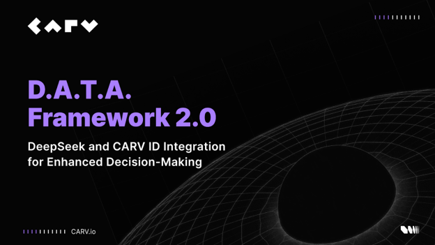  CARV Releases ‘D.A.T.A. Framework 2.0’ Aiming to Create Autonomous Decision-Making Structure with AI and Blockchain Integration