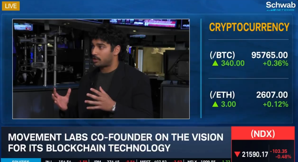 무브먼트 창업자 NYSE ‘Trading 360’ 출연, MOVE 채택에 관심 모여