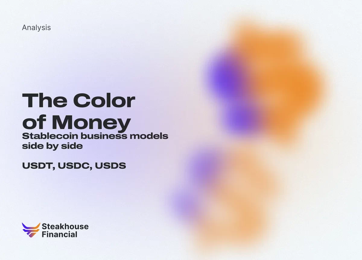 USDT·USDC·USDS, 스테이블코인 사업모델 비교 – Steakhouse Financial