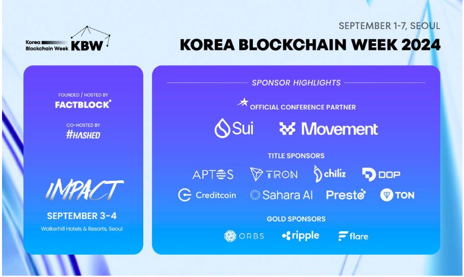 ‘무브먼트 랩스’ KBW2024 공식 컨퍼런스 파트너로 합류